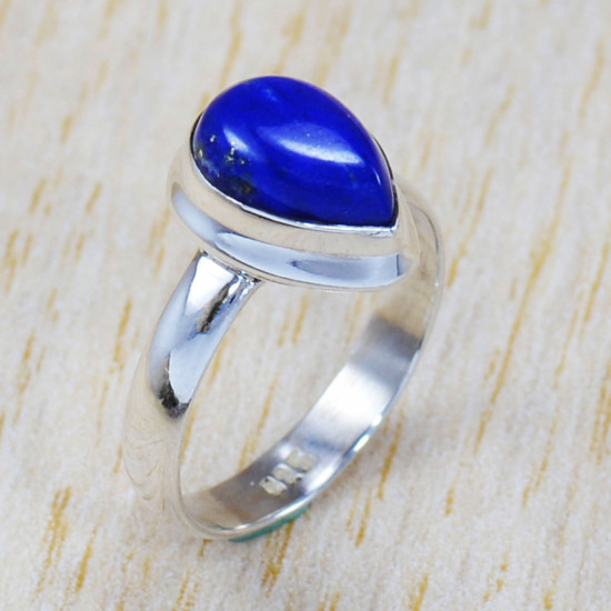 Beautiful 925 Sterling Silver Jewelry Lapis Lazuli Gemstone Ring SJWR-1451