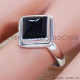 Black Onyx 925 Sterling Silver Ring (SJWR-1455)