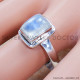 Rainbow Moonstone 925 Sterling Silver Ring (SJWR-1463)
