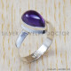 Amethyst Gemstone Stylish Jewelry Real 925 Sterling Silver Ring SJWR-1465