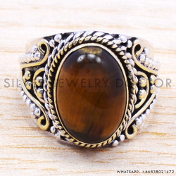 Tiger Eye 925 Sterling Silver Ring (SJWR-147) Tiger Eye 925 Sterling Silver Ring (SJWR-147)