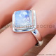 Rainbow Moonstone 925 Sterling Silver Ring (SJWR-1471)