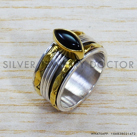 Black Onyx 925 Sterling Silver Ring (SJWR-1475) Black Onyx 925 Sterling Silver Ring (SJWR-1475)