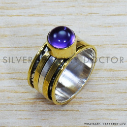 Amethyst 925 Sterling Silver Ring (SJWR-1476)