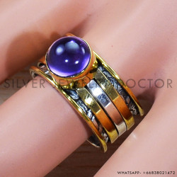 Amethyst 925 Sterling Silver Ring (SJWR-1476)
