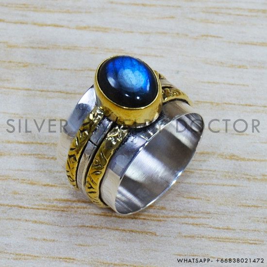Labradorite 925 Sterling Silver Ring (SJWR-1477) Labradorite 925 Sterling Silver Ring (SJWR-1477)
