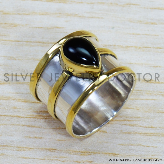 Black Onyx 925 Sterling Silver Ring (SJWR-1478) Black Onyx 925 Sterling Silver Ring (SJWR-1478)
