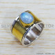 Rainbow Moonstone 925 Sterling Silver Ring (SJWR-1482) Rainbow Moonstone 925 Sterling Silver Ring (SJWR-1482)