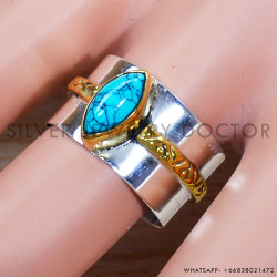 Turquoise 925 Sterling Silver Ring (SJWR-1483)
