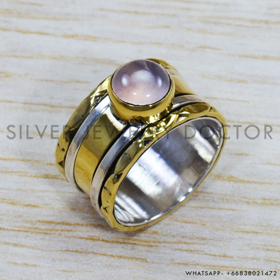 Rose Quartz 925 Sterling Silver Ring (SJWR-1484) Rose Quartz 925 Sterling Silver Ring (SJWR-1484)