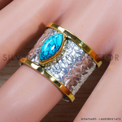 Turquoise 925 Sterling Silver Ring (SJWR-1487)