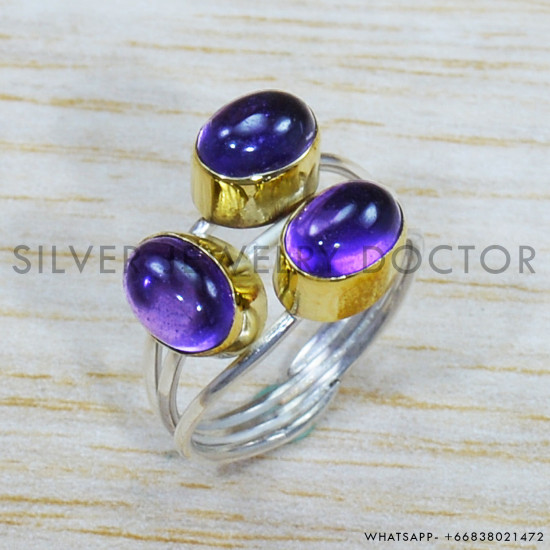 Amethyst 925 Sterling Silver Ring (SJWR-1489) Amethyst 925 Sterling Silver Ring (SJWR-1489)