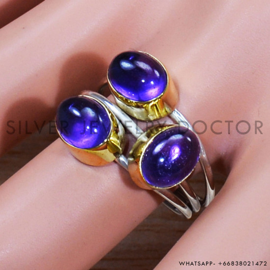 Amethyst 925 Sterling Silver Ring (SJWR-1489) Amethyst 925 Sterling Silver Ring (SJWR-1489)