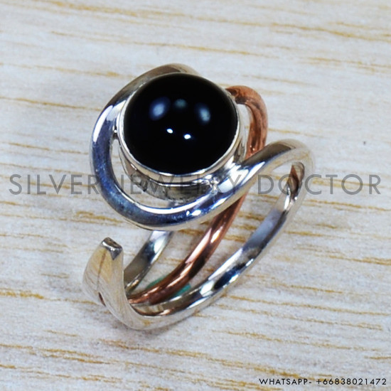 Black Onyx 925 Sterling Silver Ring (SJWR-1498) Black Onyx 925 Sterling Silver Ring (SJWR-1498)