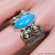 Chalcedony 925 Sterling Silver Ring (SJWR-1502)