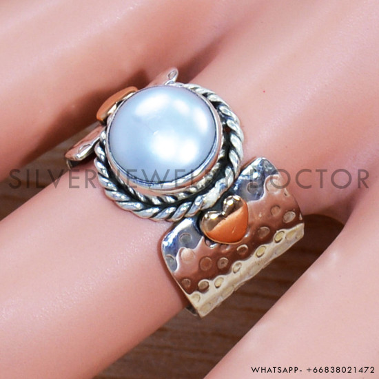 Pearl 925 Sterling Silver Ring (SJWR-1503)