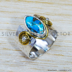 Copper Turquoise 925 Sterling Silver Ring (SJWR-1504) Copper Turquoise 925 Sterling Silver Ring (SJWR-1504)
