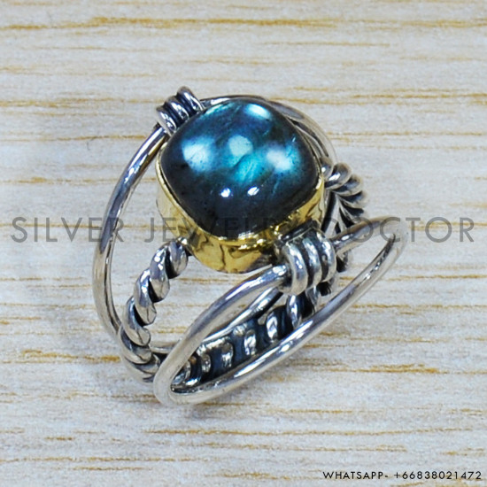 Labradorite 925 Sterling Silver Ring (SJWR-1506)