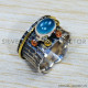 Chalcedony 925 Sterling Silver Ring (SJWR-1507)