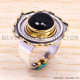 Black Onyx 925 Sterling Silver Ring (SJWR-151) Black Onyx 925 Sterling Silver Ring (SJWR-151)