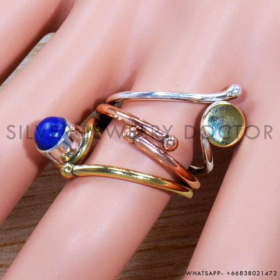 Lapis Lazuli 925 Sterling Silver Ring (SJWR-1511)