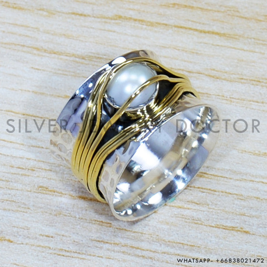 Pearl 925 Sterling Silver Ring (SJWR-1513)