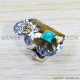 Turquoise 925 Sterling Silver Ring (SJWR-1516)