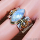 Rainbow Moonstone 925 Sterling Silver Ring (SJWR-1518)