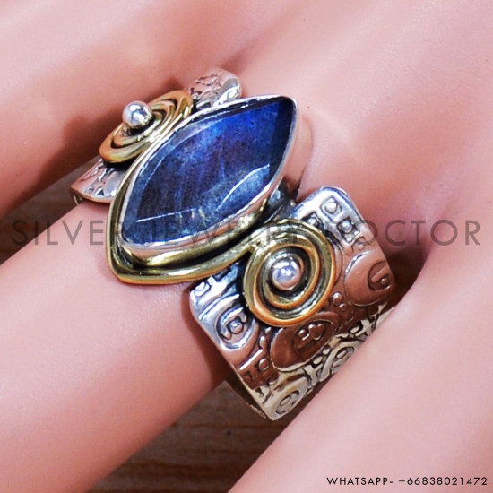 Labradorite 925 Sterling Silver Ring (SJWR-1520)
