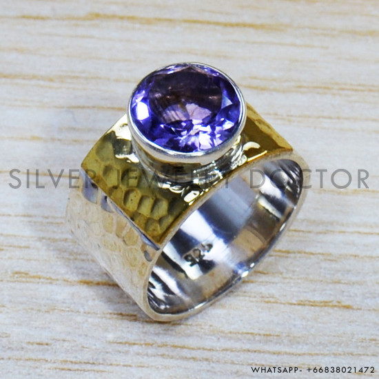 Amethyst 925 Sterling Silver Ring (SJWR-1521)