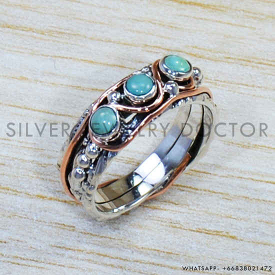 Turquoise 925 Sterling Silver Ring (SJWR-1523)