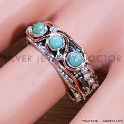 Turquoise 925 Sterling Silver Ring (SJWR-1523)