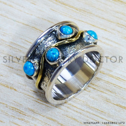 Turquoise 925 Sterling Silver Ring (SJWR-1526) Turquoise 925 Sterling Silver Ring (SJWR-1526)