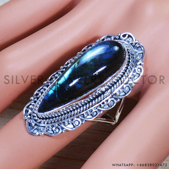 Labradorite 925 Sterling Silver Ring (SJWR-1539) Labradorite 925 Sterling Silver Ring (SJWR-1539)