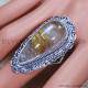 Golden Rutile 925 Sterling Silver Ring (SJWR-1541)