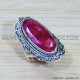Ruby 925 Sterling Silver Ring (SJWR-1542)