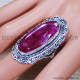Ruby 925 Sterling Silver Ring (SJWR-1542)