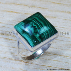 Malachite 925 Sterling Silver Ring (SJWR-1547) Malachite 925 Sterling Silver Ring (SJWR-1547)