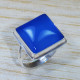 Authentic 925 Sterling Silver Jewelry Blue Chalcedony Gemstone Ring SJWR-1550