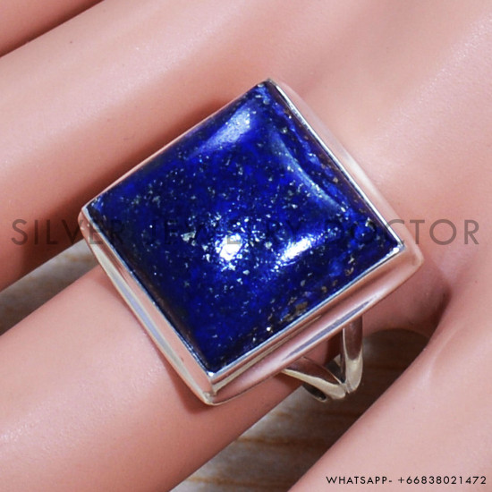 Lapis Lazuli 925 Sterling Silver Ring (SJWR-1552)