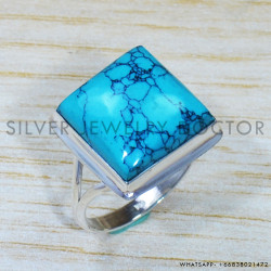 Turquoise 925 Sterling Silver Ring (SJWR-1553) Turquoise 925 Sterling Silver Ring (SJWR-1553)