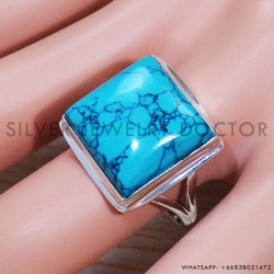 Turquoise 925 Sterling Silver Ring (SJWR-1553)