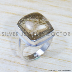 Golden Rutile 925 Sterling Silver Ring (SJWR-1554) Golden Rutile 925 Sterling Silver Ring (SJWR-1554)