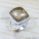 Golden Rutile 925 Sterling Silver Ring (SJWR-1554)