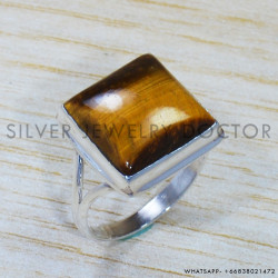 Tiger Eye 925 Sterling Silver Ring (SJWR-1556) Tiger Eye 925 Sterling Silver Ring (SJWR-1556)