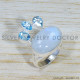 Rainbow Moonstone 925 Sterling Silver Ring (SJWR-1565) Rainbow Moonstone 925 Sterling Silver Ring (SJWR-1565)