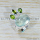 Prehnite And Peridot Gemstone Royal Jewelry 925 Sterling Silver Ring SJWR-1567