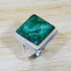 Emerald Gemstone Antique Look Jewelry 925 Sterling Silver Ring SJWR-1570
