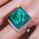 Emerald 925 Sterling Silver Ring (SJWR-1570)