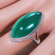 925 Sterling Silver Green Onyx Gemstone Exclusive Jewelry Ring SJWR-1571
